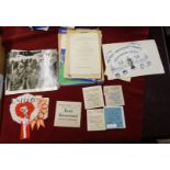 FA Cup Final Bolton v Manchester United 1958 - a collection of ephemera from the Final just 3 months