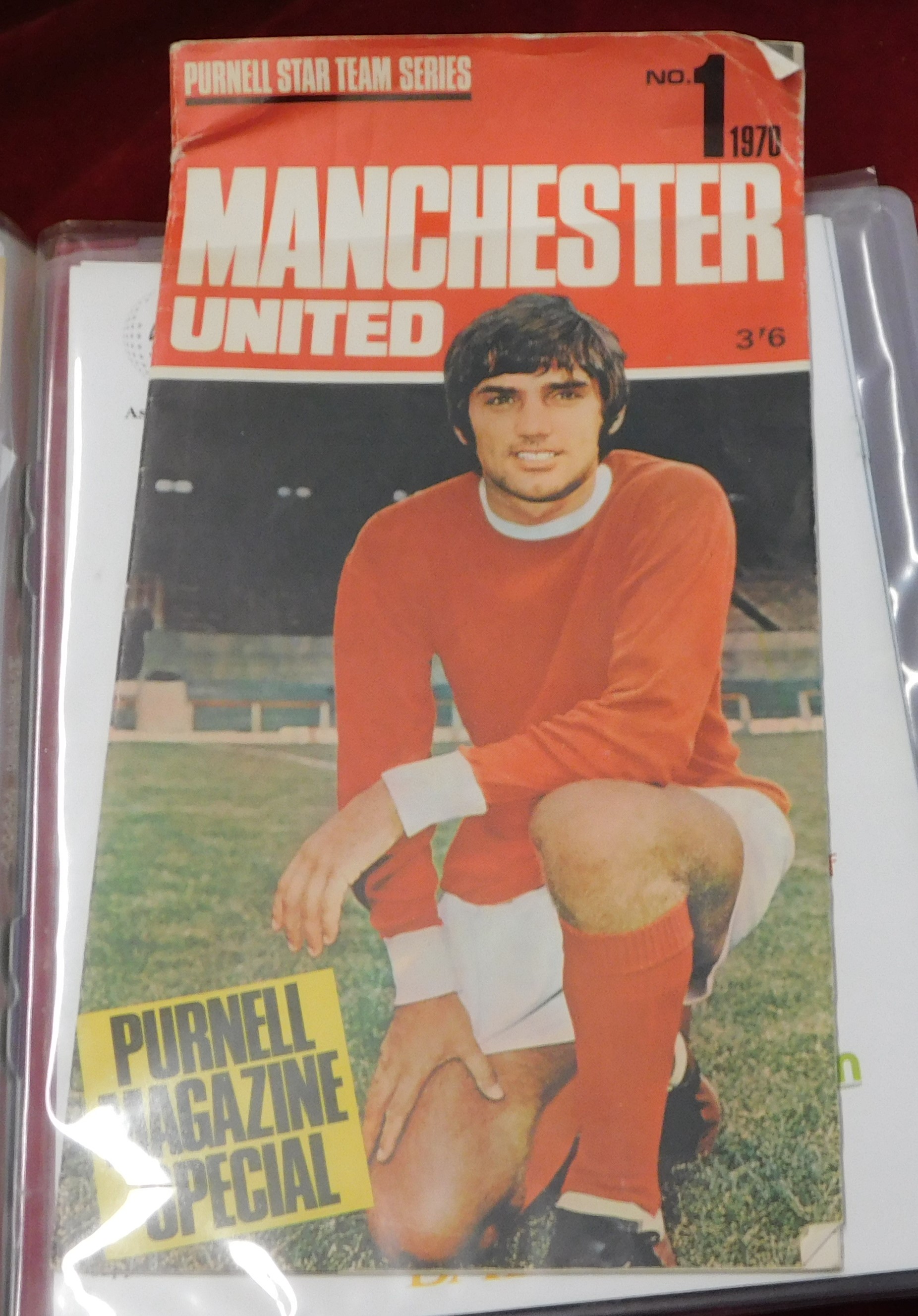 A magnificent folder of George Best items. Includes a Funeral Service brochure, Itinerary with - Image 2 of 13