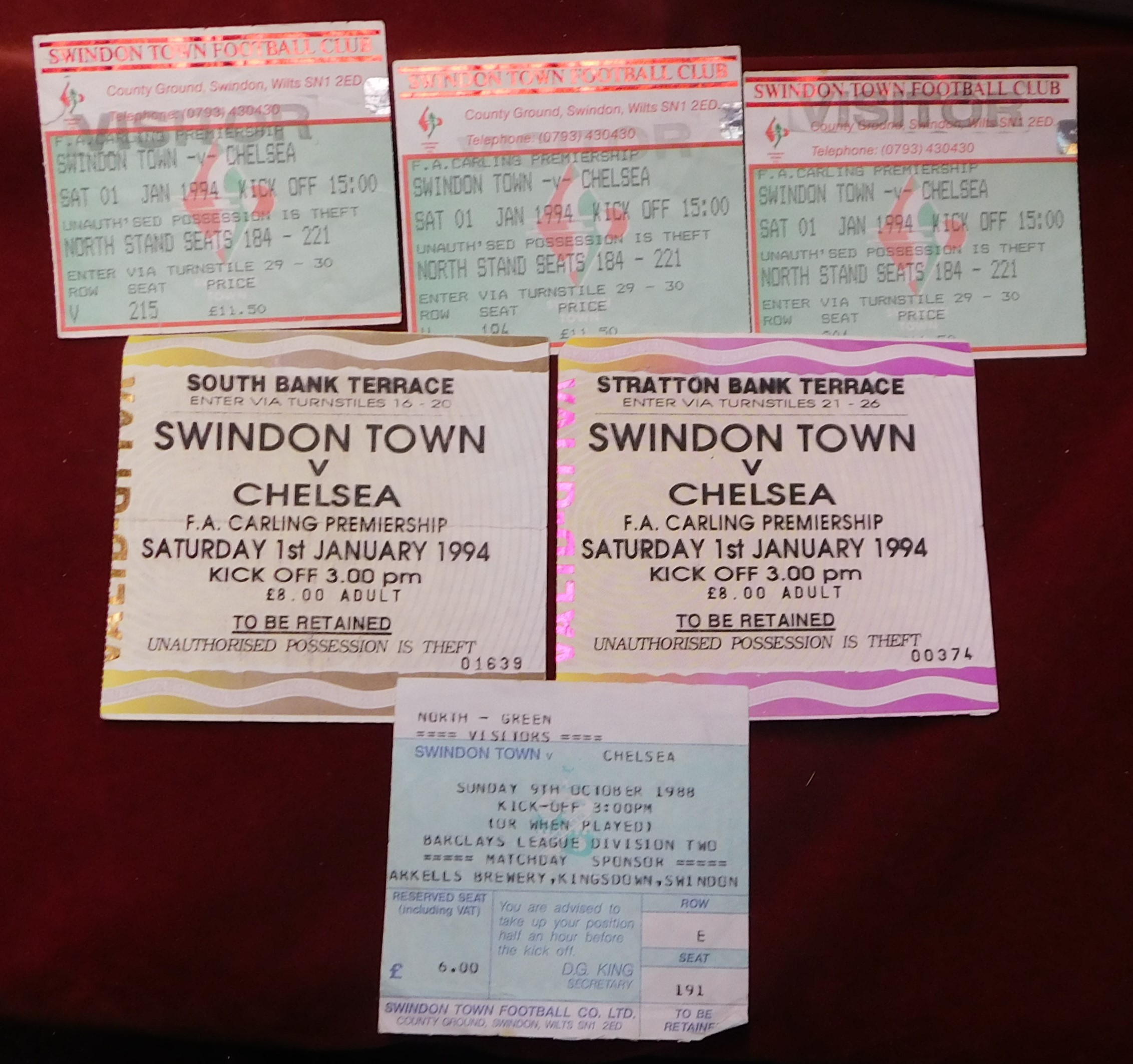A large collection of 500+ Chelsea away tickets predominantly from matches in the 1980s, 1990s, - Image 9 of 24