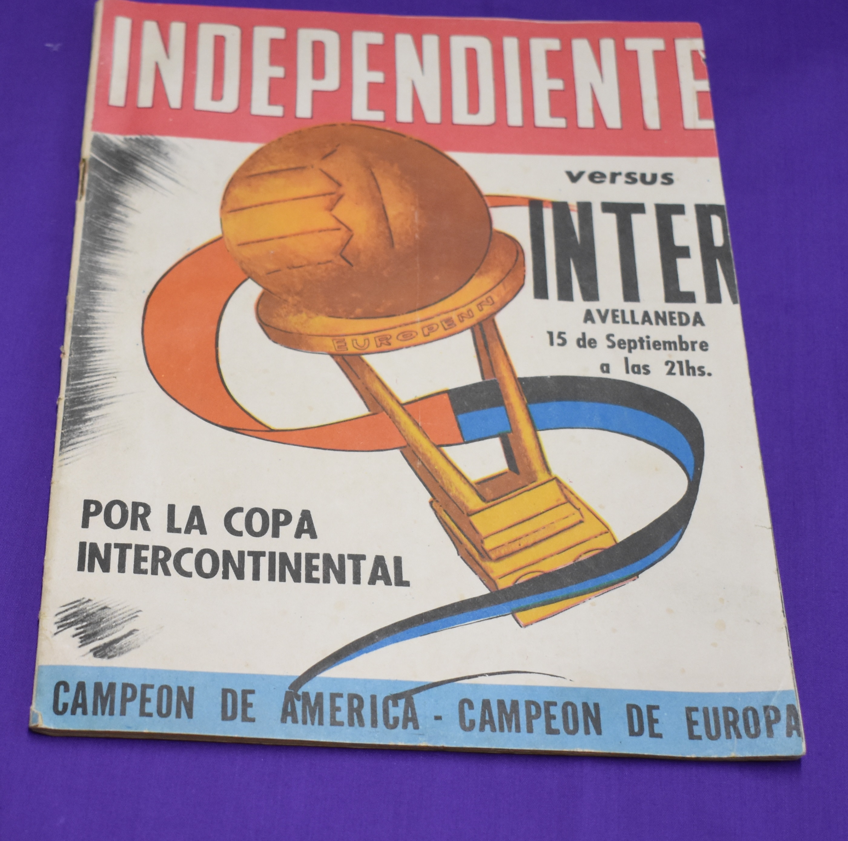 World Club Championship Final 2nd Leg in Buenos Aires Independente v Inter Milan 15th September