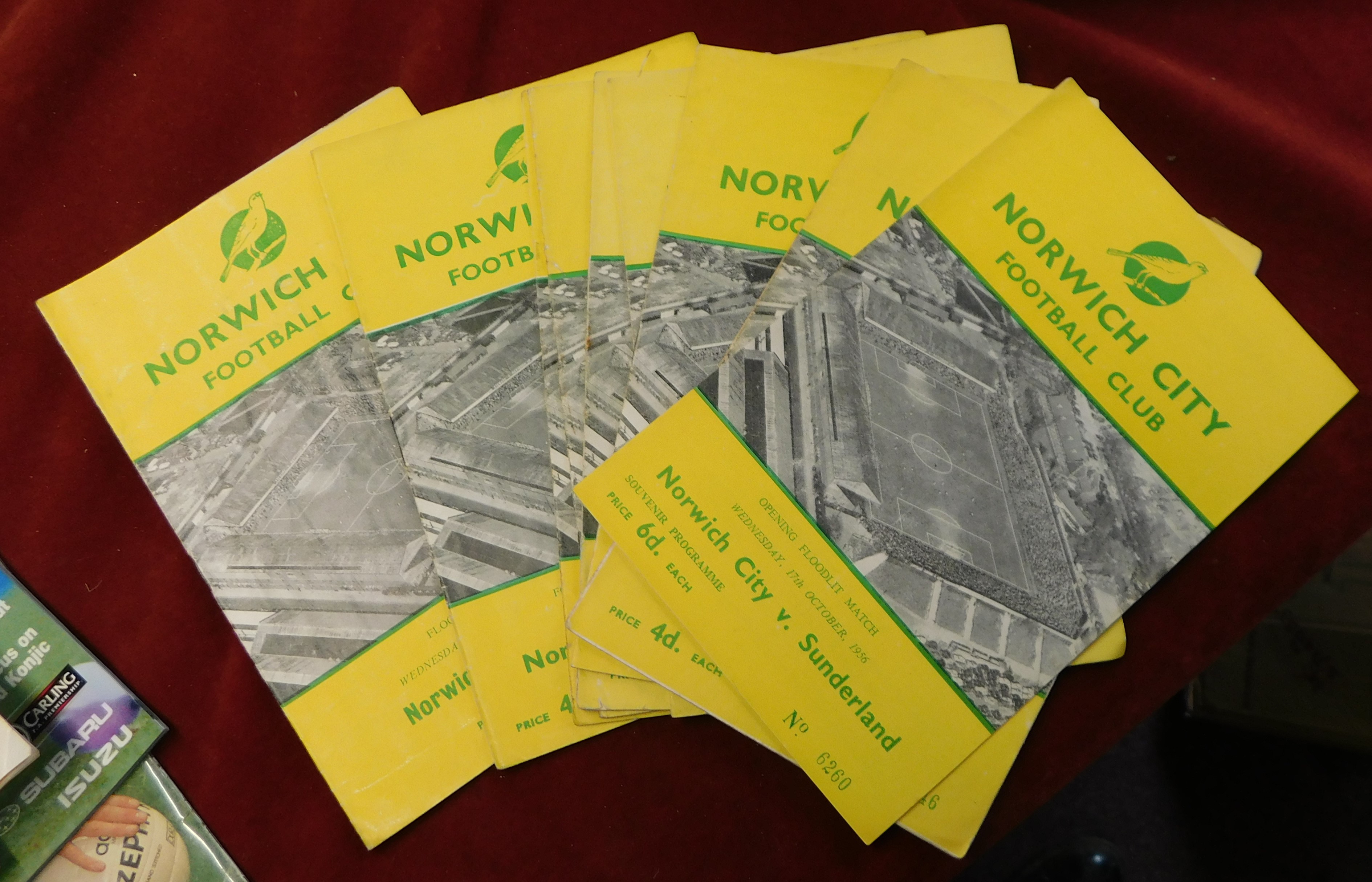 A collection of 33 Norwich City home programmes 1948/49-1998/99 the vast majority being in the 1940s - Image 9 of 14