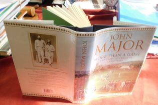 Book, John Major 'More Than a Game', The Story of Cricket's Early Years, signed inside front cover