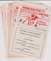 A collection of 6 Manchester United home programmes from the FA Youth Cup in season 1963/64 v