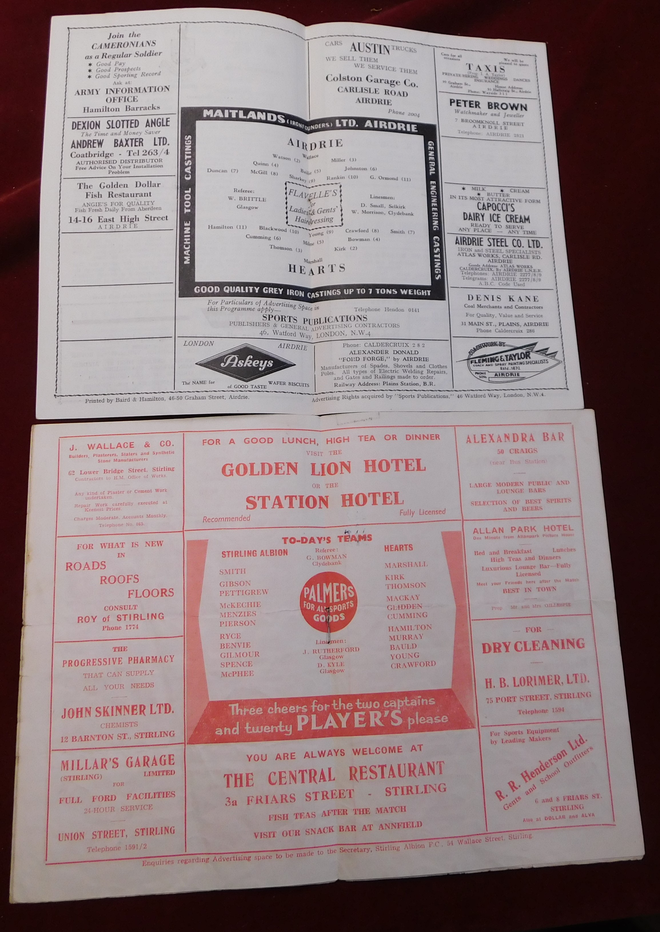 A collection of 6 Hearts programmes. 4 Homes v Partick Thistle 1952/53, Rangers 1958/59, Celtic - Image 2 of 3