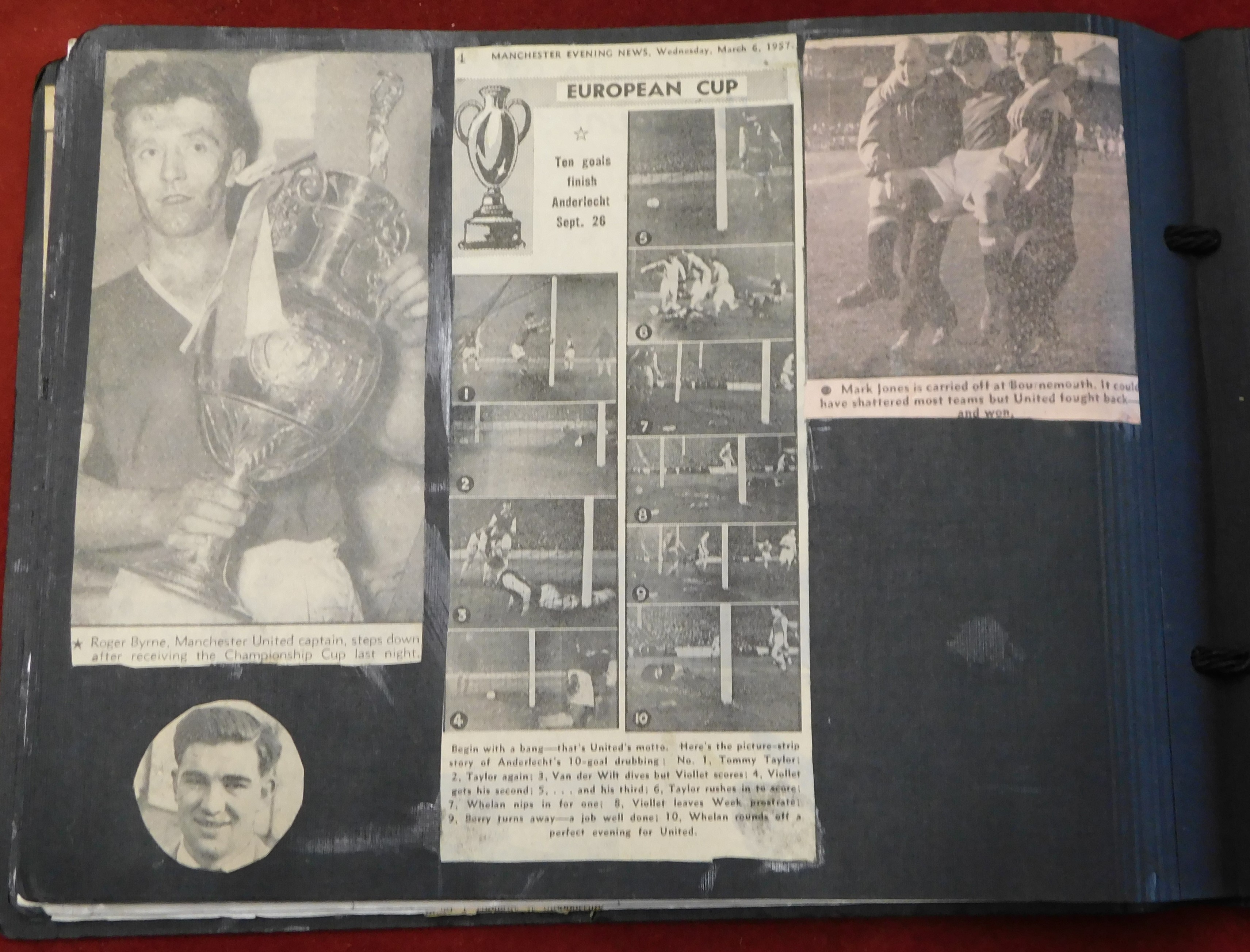 A 38 Page album of Press Cuttings team photos, Players Brochure (FA Cup Final 1948) and many - Image 4 of 7