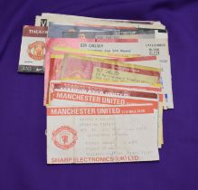 A collection of 32 tickets all Manchester United v Chelsea at Old Trafford from 1986/87 to 2019/