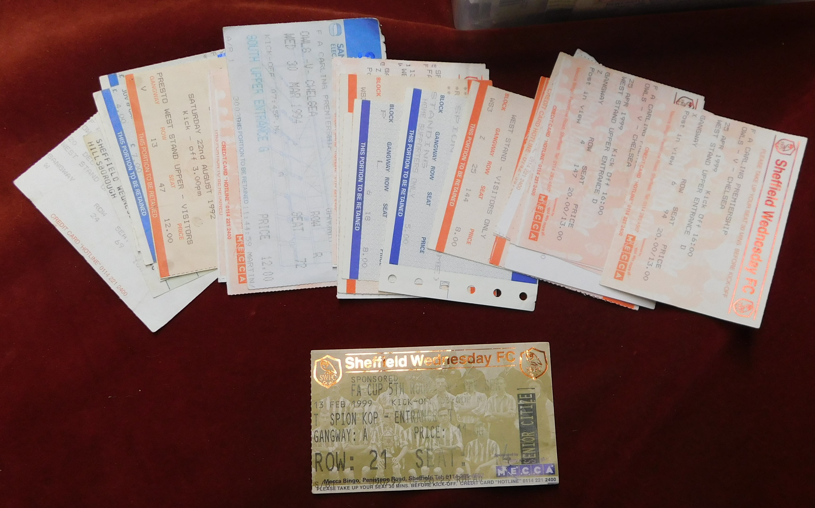 A large collection of 500+ Chelsea away tickets predominantly from matches in the 1980s, 1990s, - Image 14 of 24