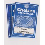 A collection of 4 Chelsea Home Reserves programmes v Arsenal 1947/48, Queens Park Rangers,