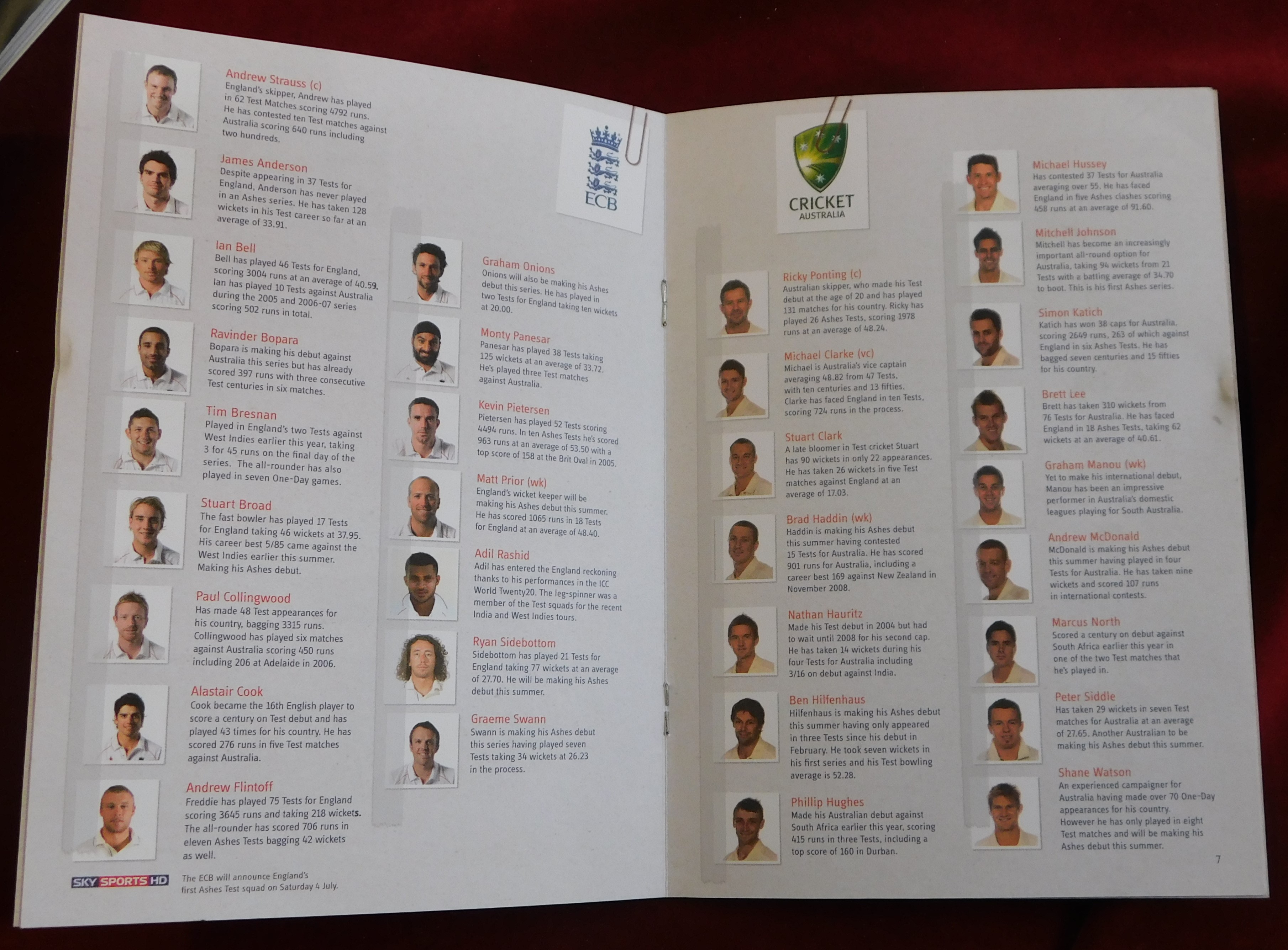 A Collection of (14) of Cricket Third Test Match glossy programmes some have ticket in side from the - Image 4 of 5