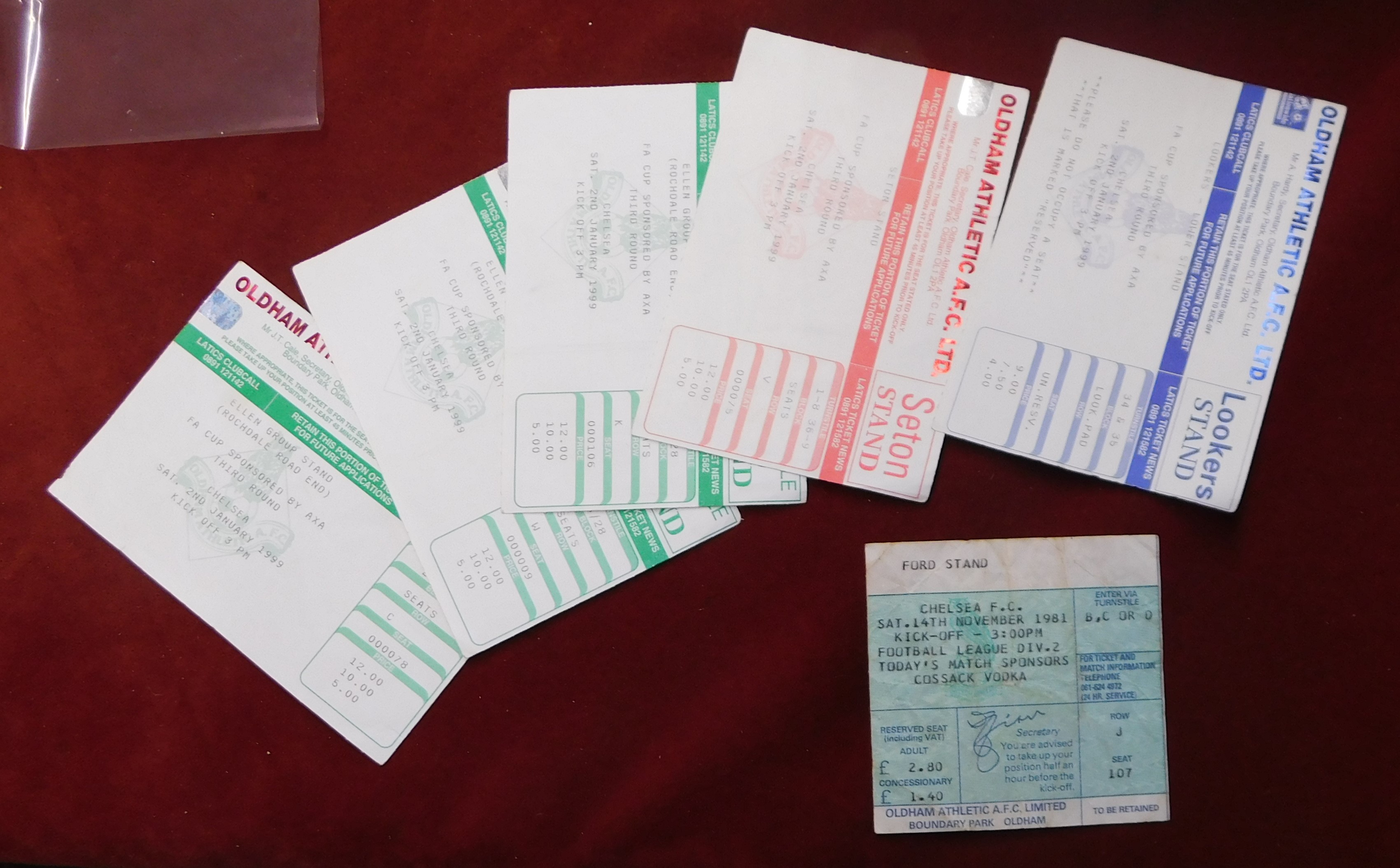 A large collection of 500+ Chelsea away tickets predominantly from matches in the 1980s, 1990s, - Image 19 of 24