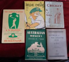 Cricket by A.C. Maclaren 1906, cover detached & faults, Australia v The Counties (1878-1935) by