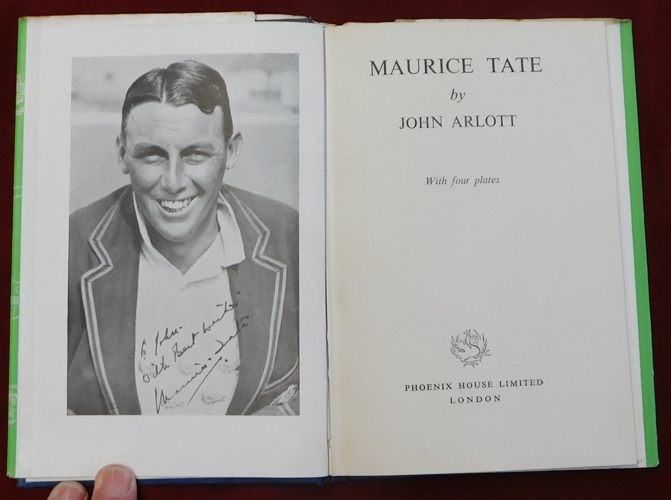 Books (7) Cricketing Lives includes Maurice Tate, Plum Warner, Len Hutton, C.B. Fry, Don Bradman, - Image 2 of 8