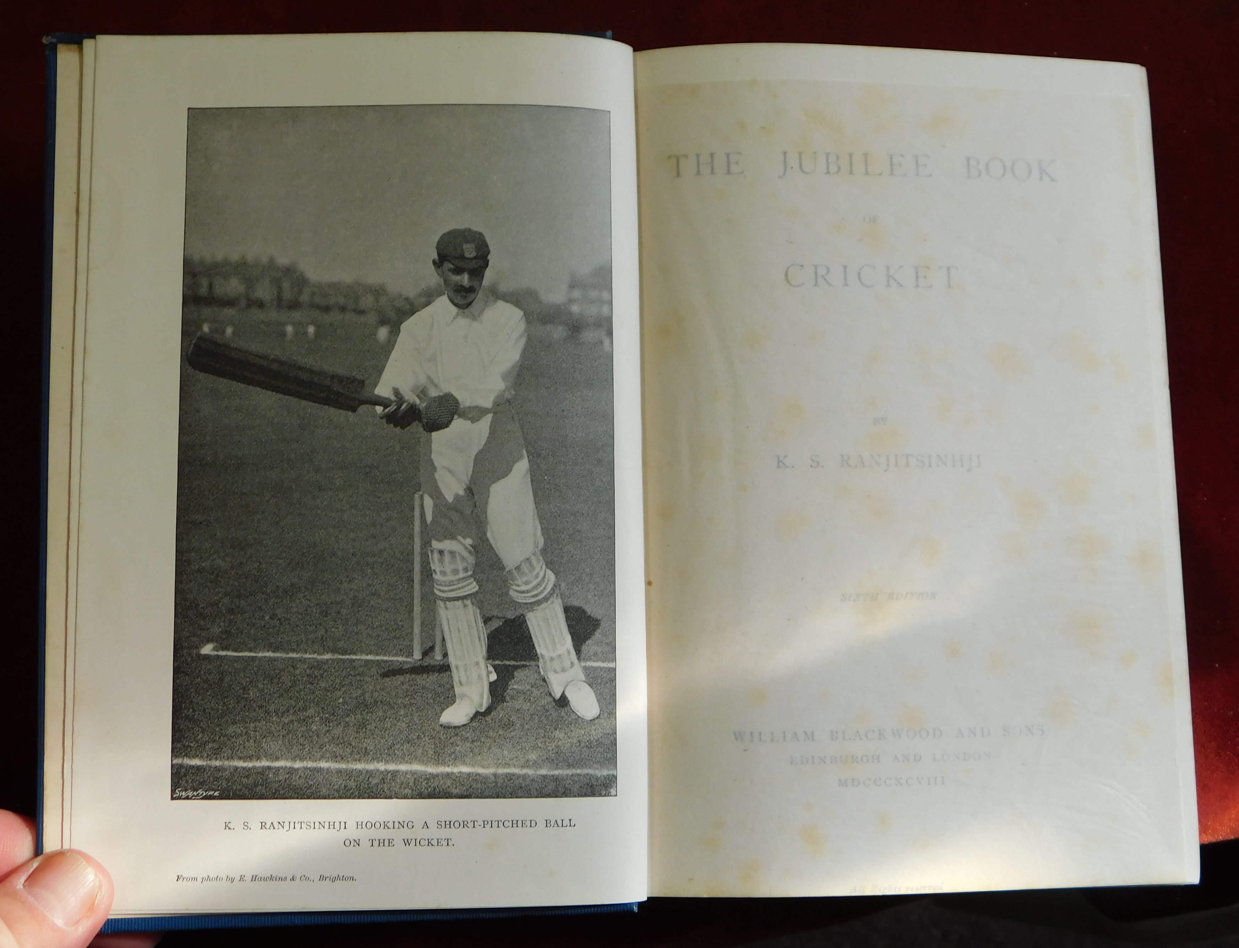 Cricket 1898 Prince Ranjitsinhji, The Jubilee of Cricket, good illustrations very fine - Image 8 of 8