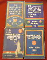 Cricket The Lancashire County and Manchester Cricket Club 1947, 1948, 1949 and 1950, soft back