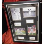 Signed Cricket Photo, Viv Richard Hadlee framed, this item comes with a full Certificate of