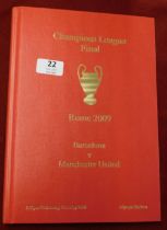 Bound programme for the Manchester United v Barcelona Champions League Final in Rome 27th May