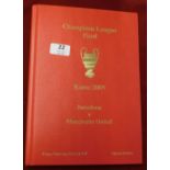 Bound programme for the Manchester United v Barcelona Champions League Final in Rome 27th May