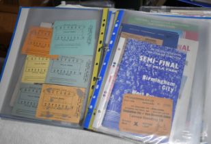 A folder of Big Match programmes and tickets, Preston v West Ham FA Cup Final 1964 (programme and