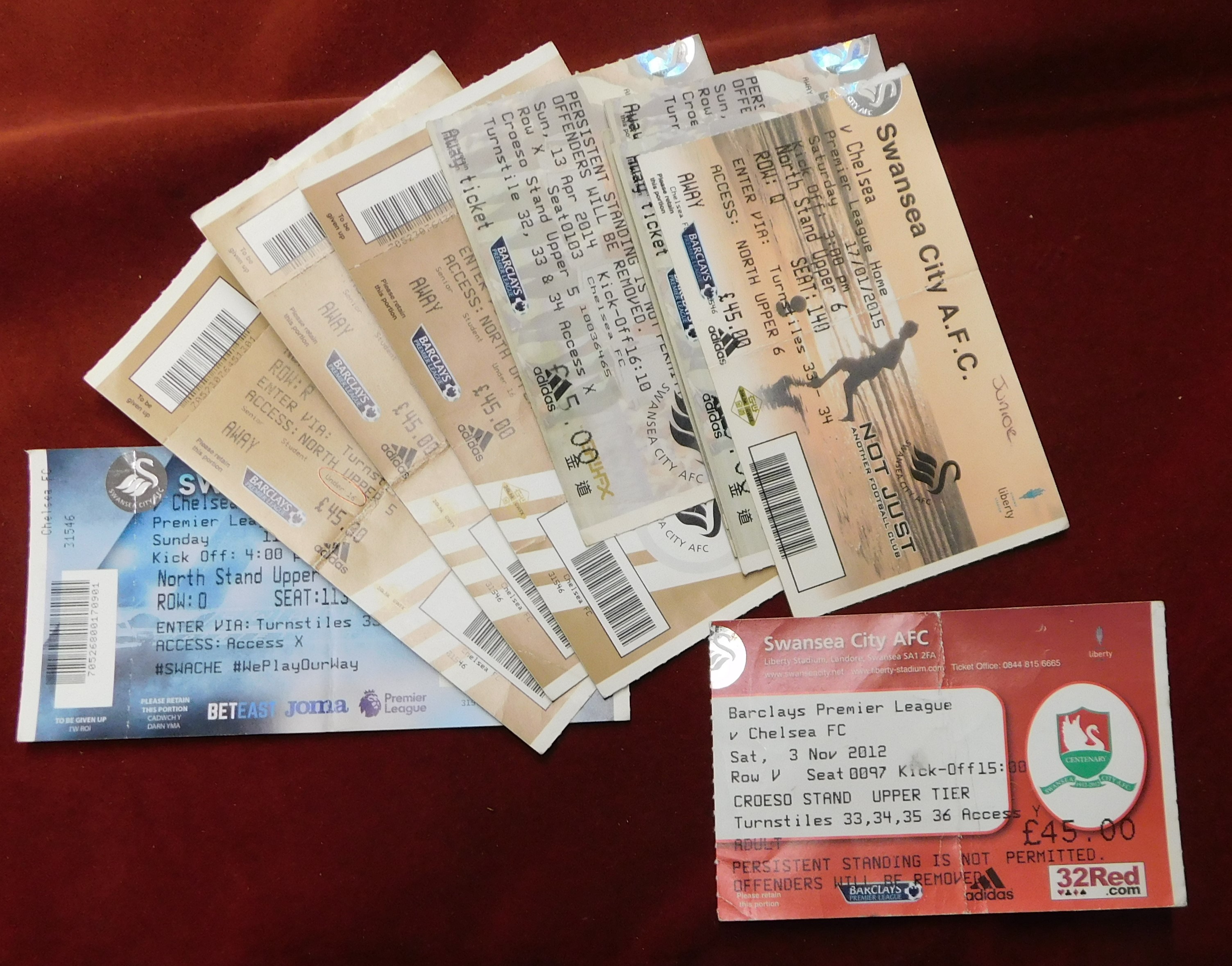 A large collection of 500+ Chelsea away tickets predominantly from matches in the 1980s, 1990s, - Image 10 of 24