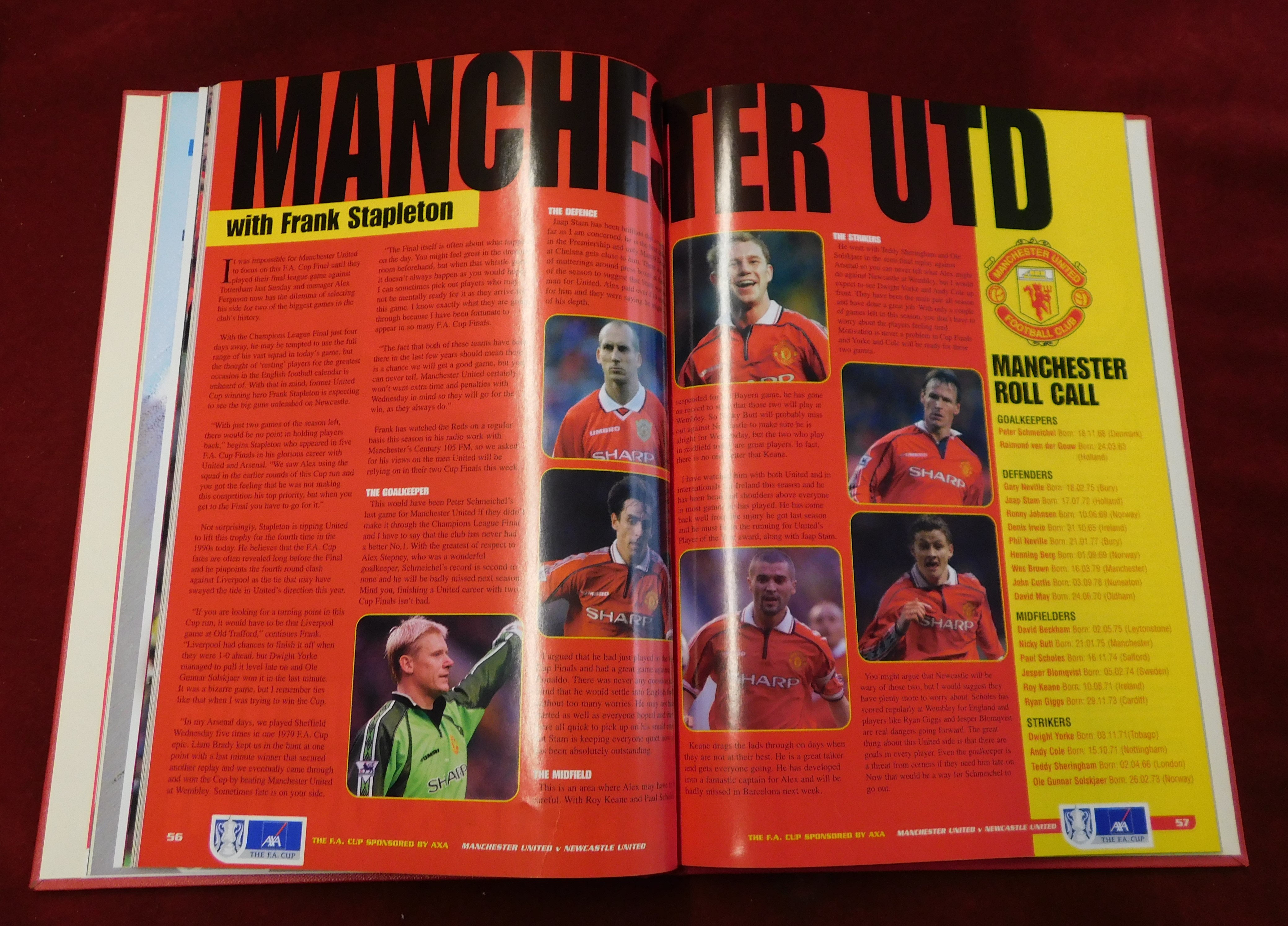 Official Bound programme for the Manchester United v Newcastle United FA Cup Final 22nd May 1999. - Image 6 of 7