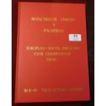 Bound programme for the Manchester United v Palmeiras World Club Championship Final in Tokyo 30th