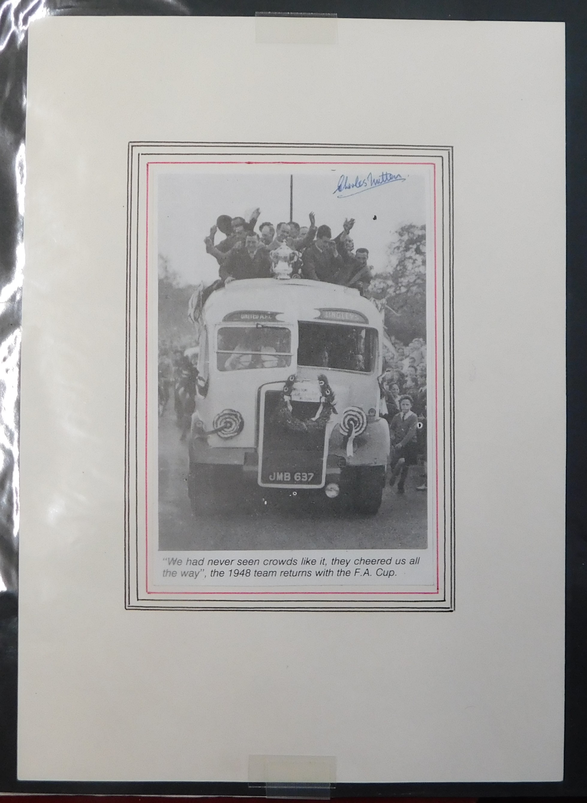 Blackpool v Manchester United 1948 FA Cup Final. A magnificent selection of ephemera from the 1948 - Image 19 of 19