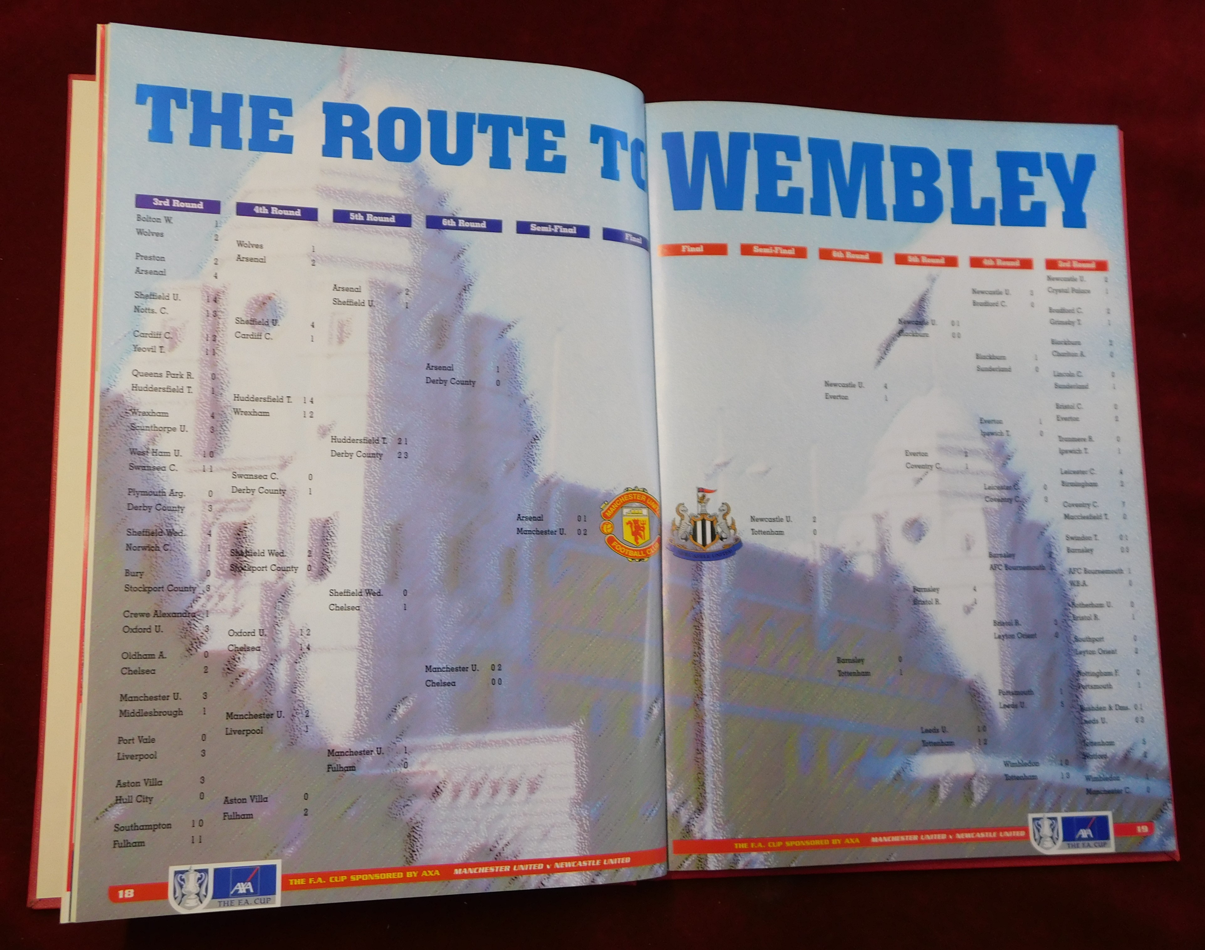Official Bound programme for the Manchester United v Newcastle United FA Cup Final 22nd May 1999. - Image 7 of 7