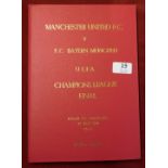 Bound programme for the Manchester United v Bayern Munich Champions League Final in Barcelona 26th