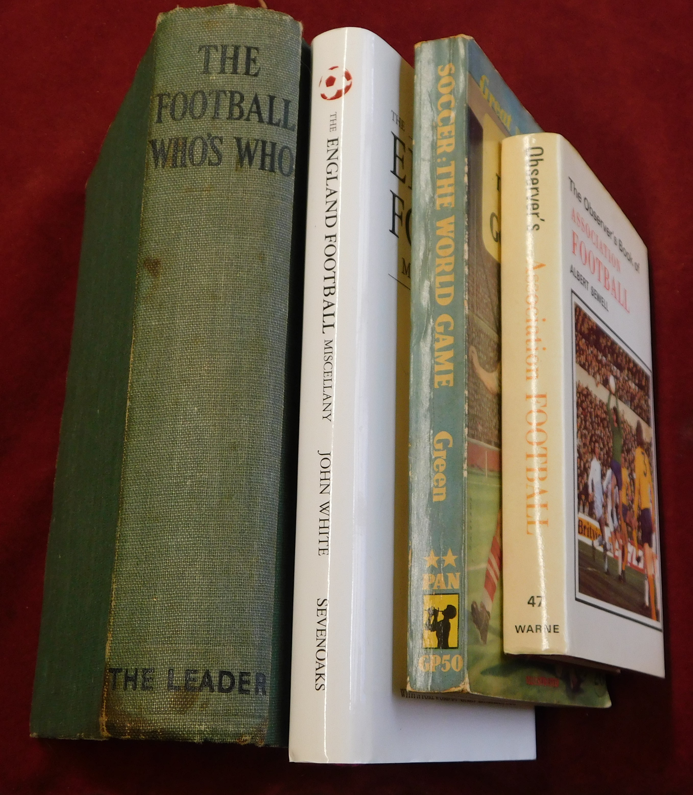 Books, (4) includes The Observer's Book of Association of Football, Soccer The World Game a