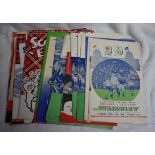 England home and away programmes from the 1950s and 1960s to include England v Scotland (plus