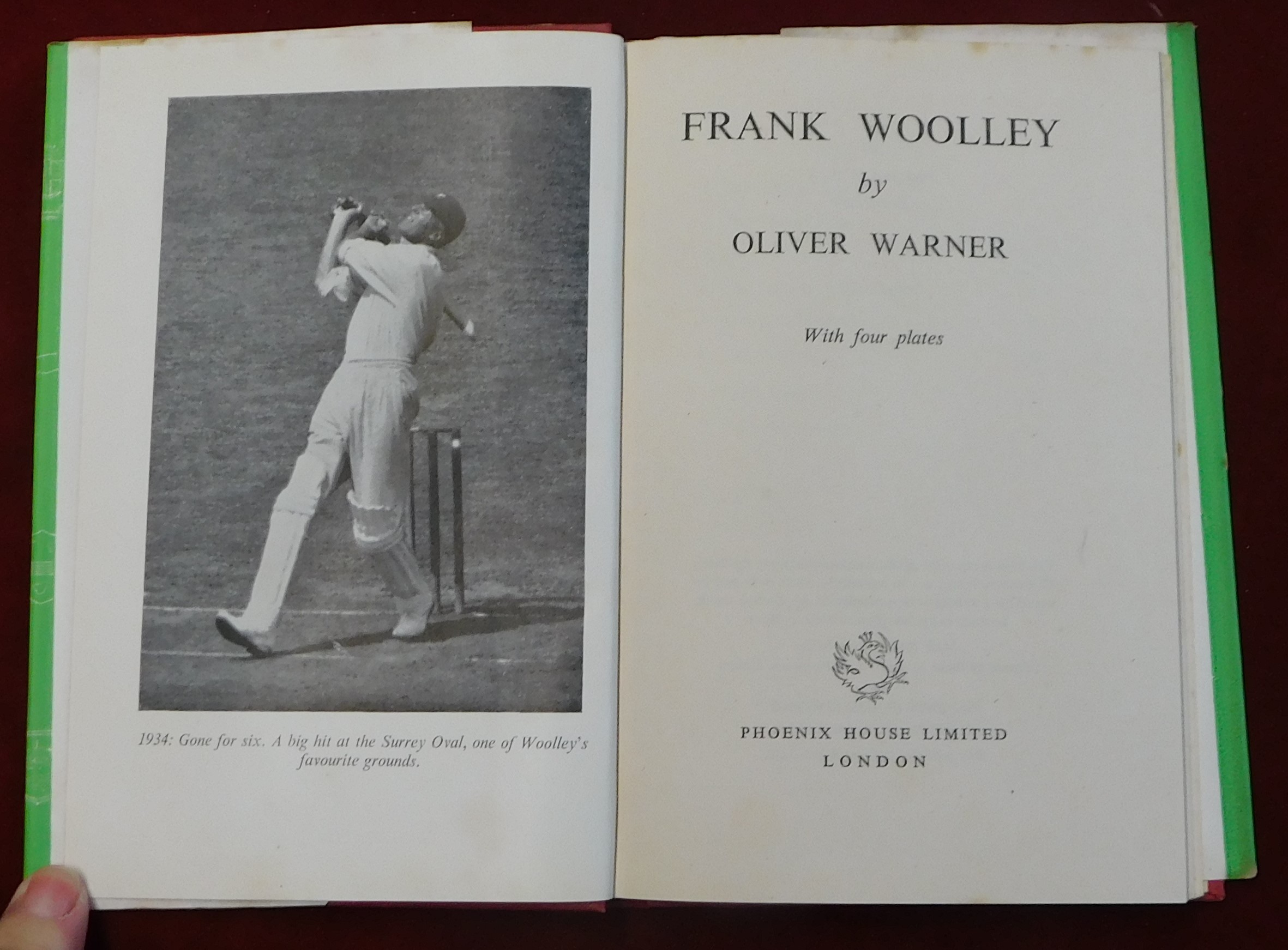 Books (7) Cricketing Lives includes Maurice Tate, Plum Warner, Len Hutton, C.B. Fry, Don Bradman, - Image 7 of 8