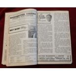 Manchester United Bound Volume from the 1962/63. Formerly the property of Sir Matt Busby sold by Sir