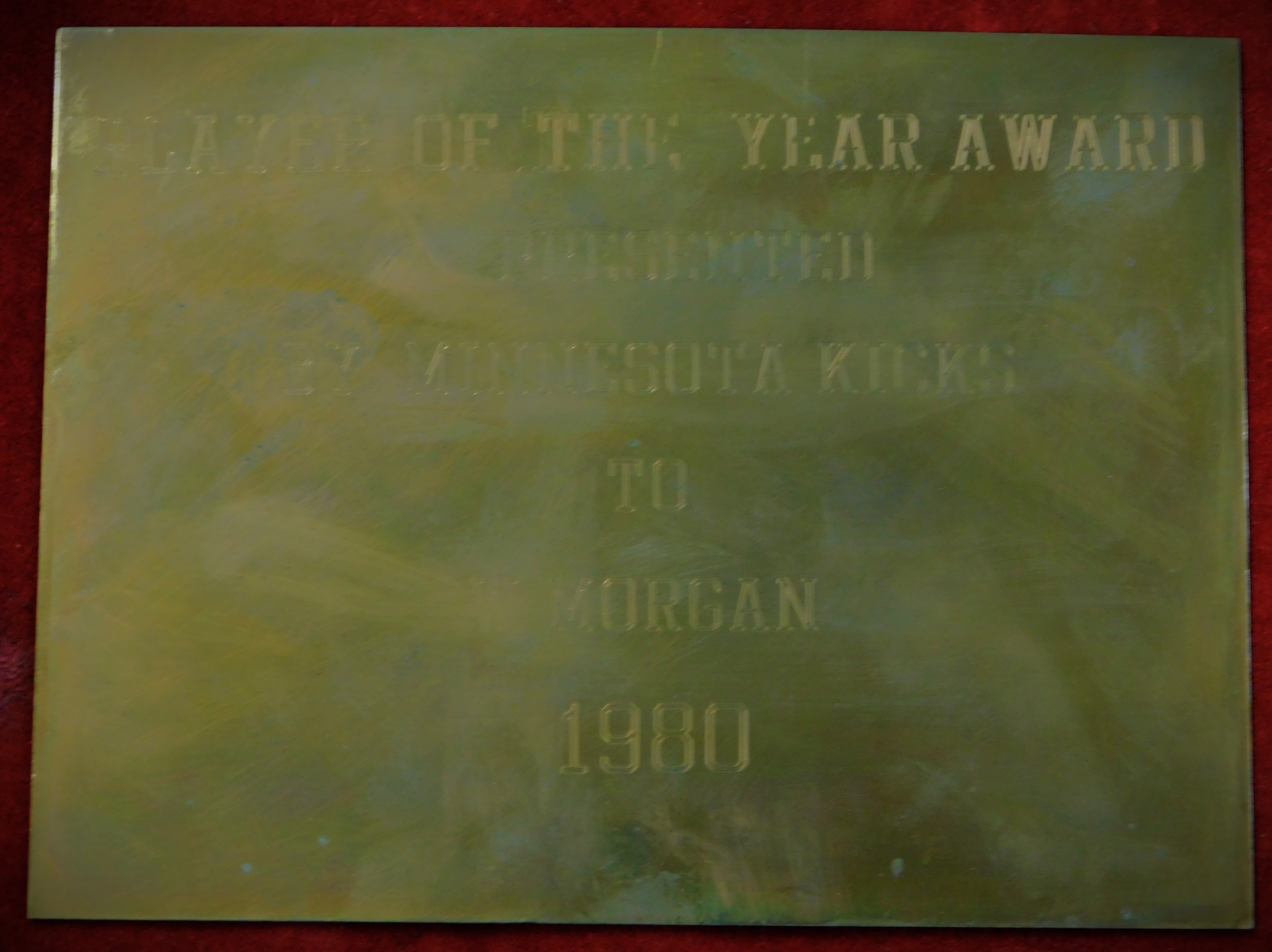 A brass trophy presented to Willie Morgan former Burnley and Manchester United winger. The trophy - Image 5 of 6