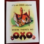 Advertising Print: 'It's an Odd House Where There's No Oxo' (1950) good condition, coloured