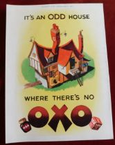 Advertising Print: 'It's an Odd House Where There's No Oxo' (1950) good condition, coloured