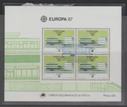 Madeira 1987 Europa Architecture SG MS235 miniature sheet cancelled on 1st day of issue 5.5.87