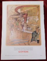 Print Guinness Country Life Feb 22nd 1968 ' Observation Bar of the Queen Mary' very good condition