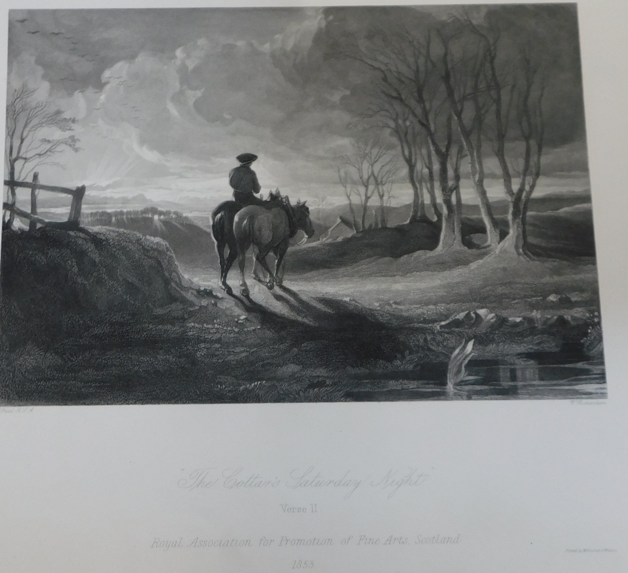 The Cottar's Saturday Night by Robert Burns, dated 1858 the cover is in poor condition. - Image 4 of 4