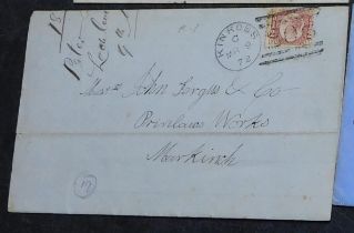 Great Britain 1872 Postal History EL in the form of a report from Loch Leven Sluice House 3rd-9th