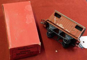 Hornby Trains 'O' Gauge goods brake van (42170) mint box pre owned tin construction