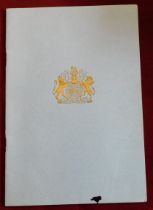 Programme in honour of the birthday of H.M. Queen Elizabeth II (9th June 1960) Held in Berlin.