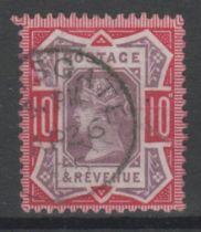 Great Britain 1887-92 SG 210 fine used 10d dull purple and carmine. Cat value £45