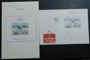 Madeira 1990 Europa P.O. Buildings SG MS255 miniature sheet cancelled on 1st day of issue 11.4.90