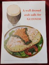 Print Guinness Country Life May 21st 1959 'A Well Dressed Crab Calls for Guinness' excellent