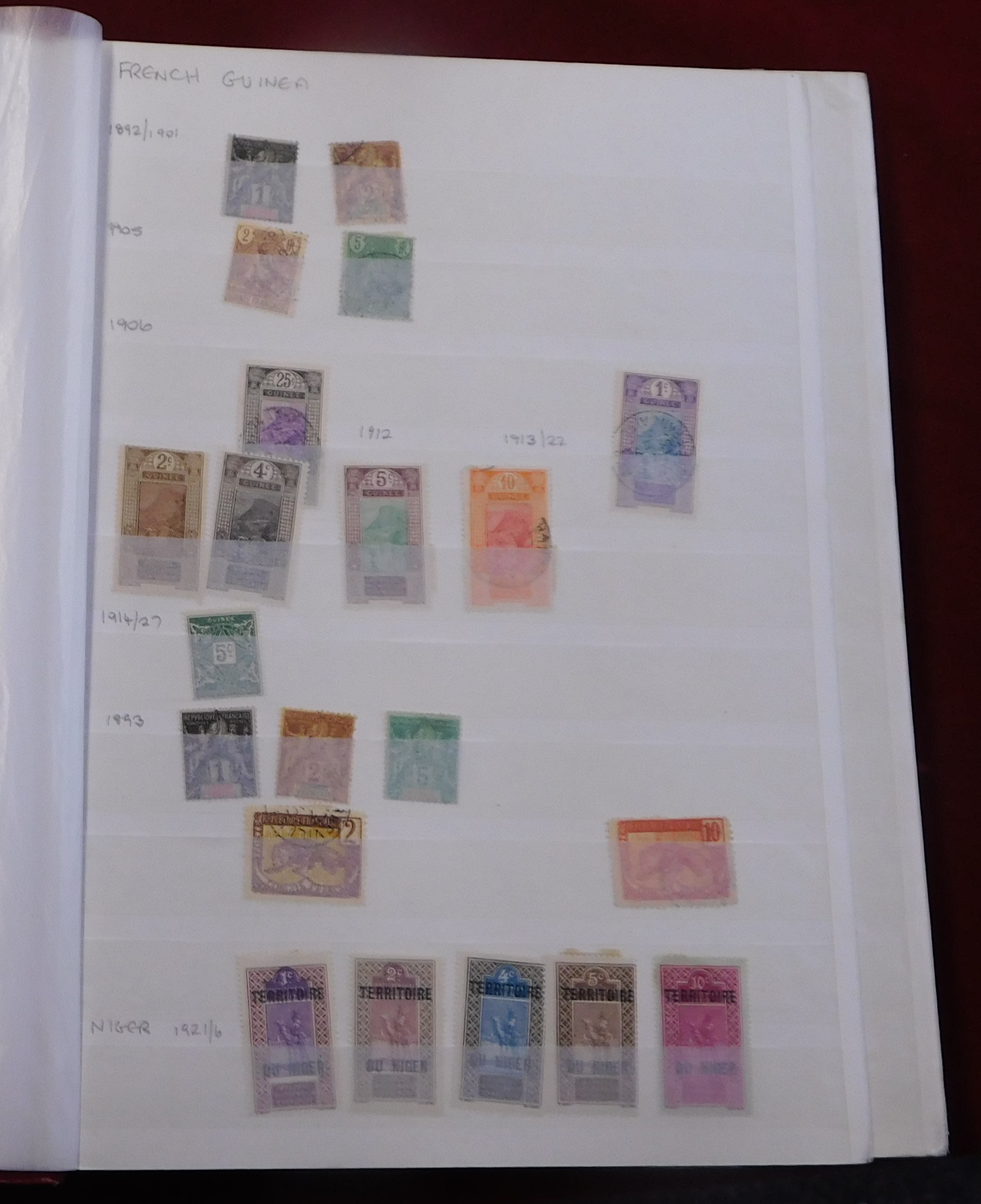 French Colonies 1892-1992 stockbook of m/m and used (100s) unpicked and covering all French