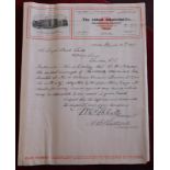 The Abott Alkaloidal Co. - 1907 Manufacturing chemists, Chicago. 1907 letter-headed certificate to