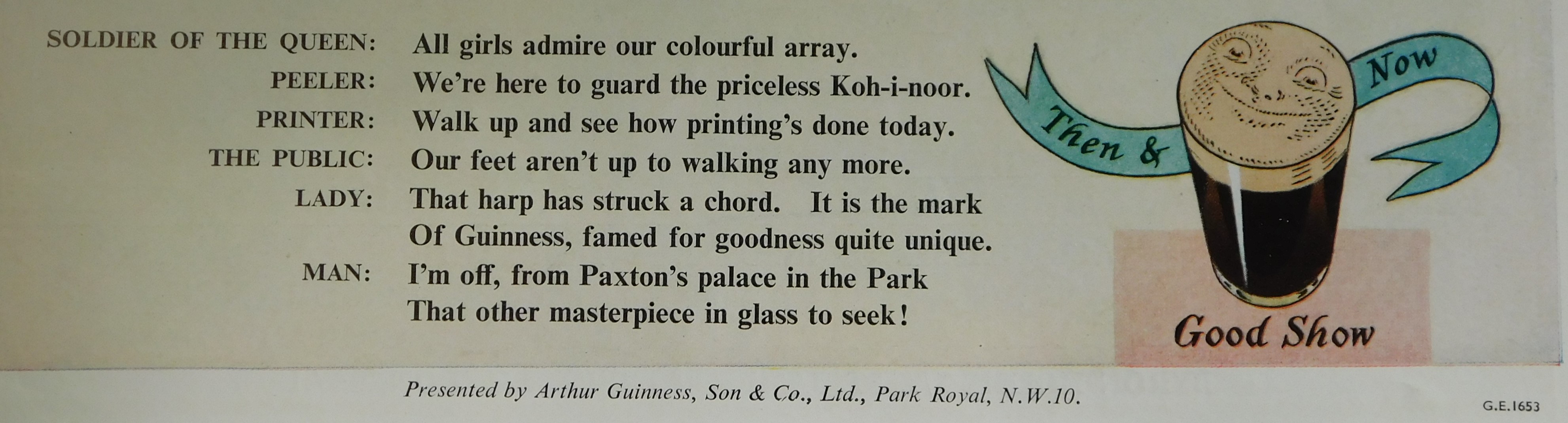 Print Guinness Country Life August 3rd 1951 Characters & Scenes actually on at the Great - Image 4 of 4