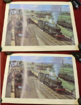 Posters (2) Train Poster of Torbay Express coloured size 60cm x 43cm very good condition