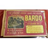 Games - Bardo - Indoor game board double sided type of bar billiards and shove half penny boxed, box