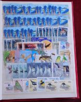 Thematics - Bird A5 stockbook with World wide A-Z, u/m, m/m and used collection (100+)